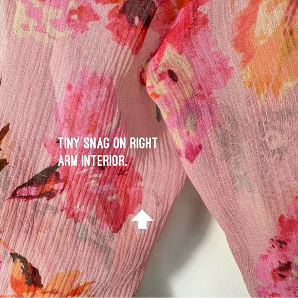 Sundance Sheer Silk Pink Floral Top SZ Medium Lightweight Cottagecore GUC - Picture 4 of 7